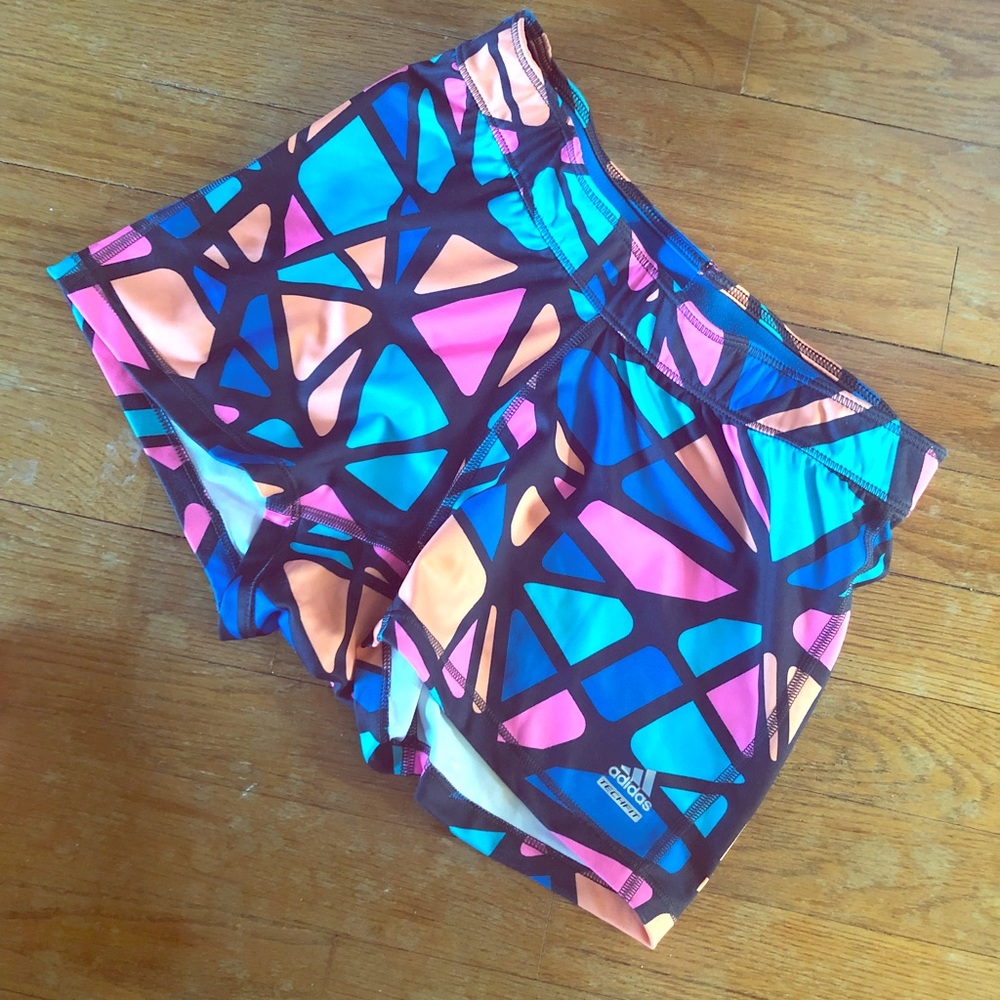 Adidas athletic spandex shorts